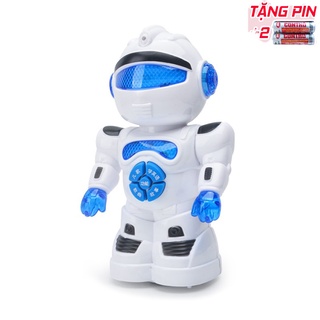 Đồ chơi Robot đồ chơi thông minh phát sáng phát nhạc tự di chuyển 360 độ/ đồ chơi rô bốt/Tặng Pin AA