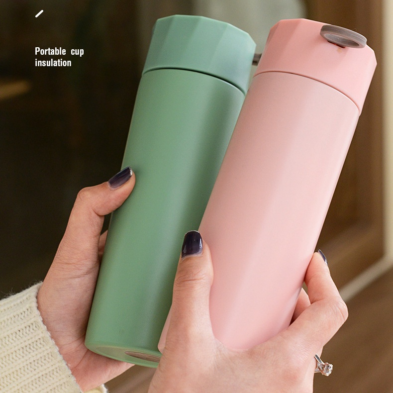 Bình Nước Giữ Nhiệt Bằng Thép Không Gỉ 304 300Ml Màu Sắc Ngọt Ngào