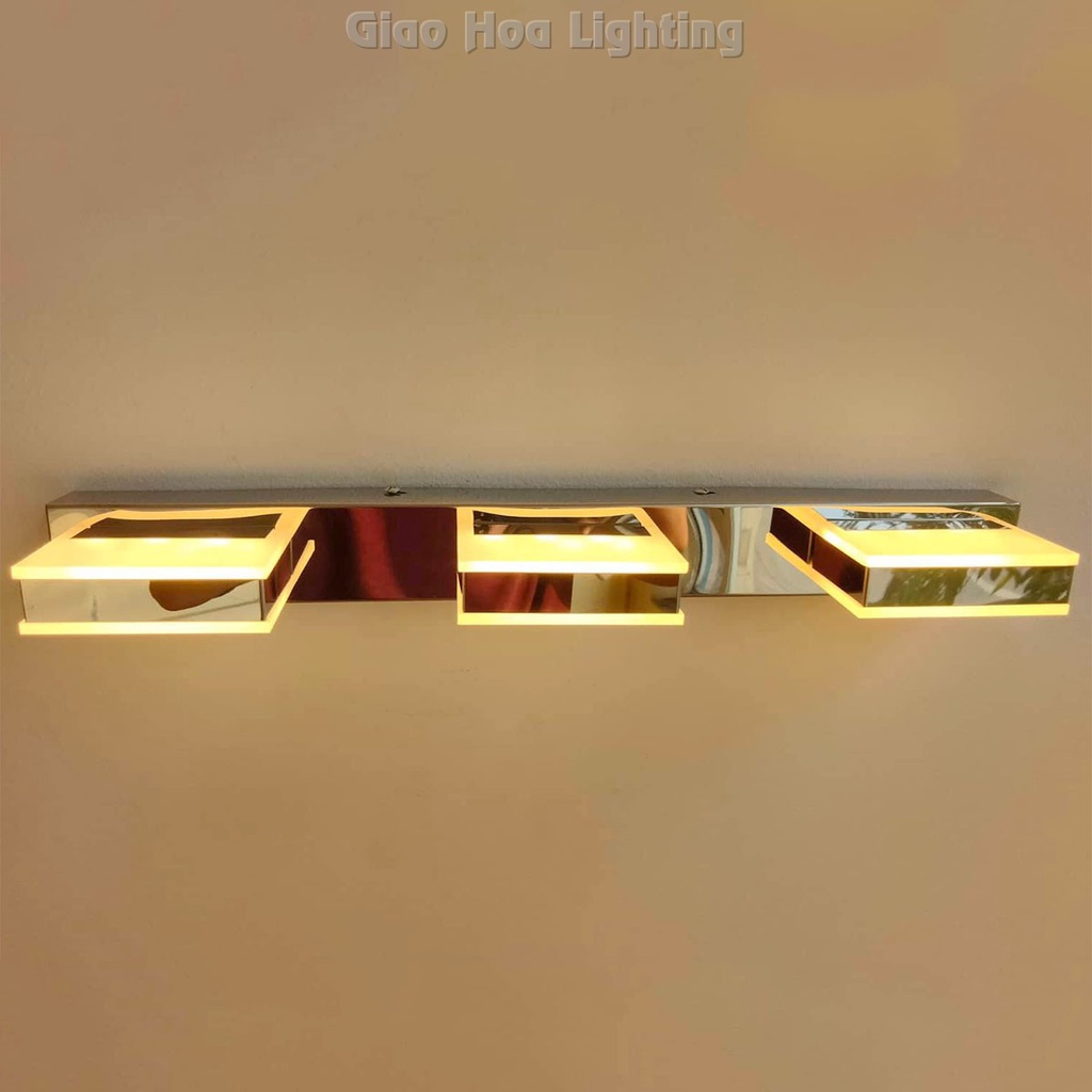 Đèn Led trang trí gắn tường rọi gương, soi tranh inox kiểu dáng hiện đại, sang trọng GH282