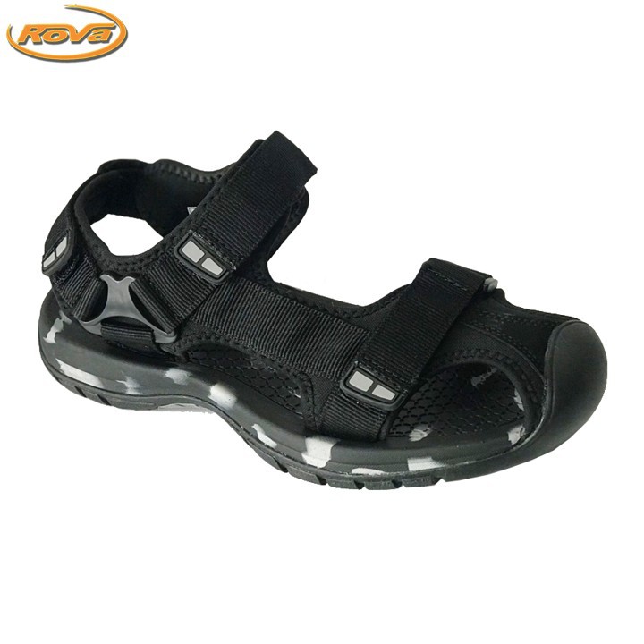 Giày sandal nam bít mũi quai dù có quai hậu cố định thích hợp mang dã ngoại đi phượt du lịch hiệu Rova RV25BB