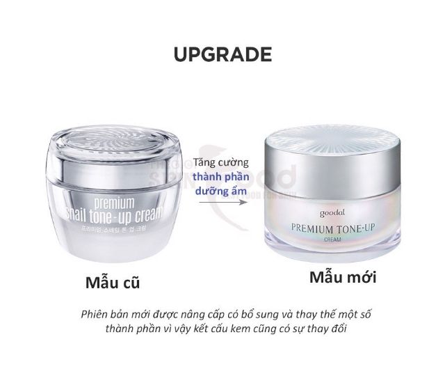 [ Mẫu 2020] Kem Ốc Sên Hàn Quốc Premium Snail Tone Up Cream Lọ 30 ml