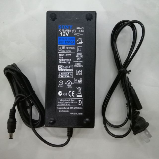 ADAPTER SONY NỘI ĐỊA NHẬT 12V 5A..