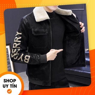 💥freeship💥 áo khoác da lộn lót lông,cổ lông tháo rời mua 1 được 2 mới nhất 2021