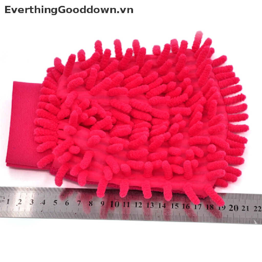 1 Găng Tay Rửa Xe Hơi Bằng Sợi Chenille Anthozoan Siêu Mịn EverthingGooddown Mới