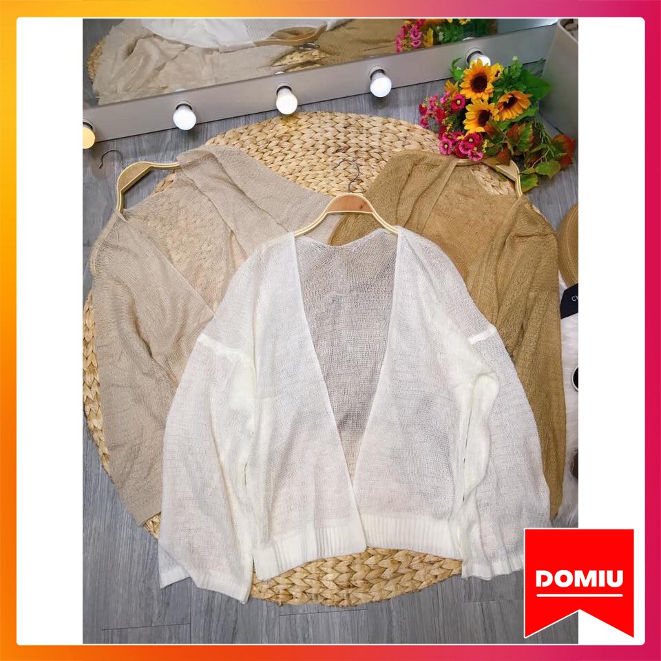 Áo cadigan nữ DOMIU len mỏng phong cách Hàn Quốc KL01 | BigBuy360 - bigbuy360.vn