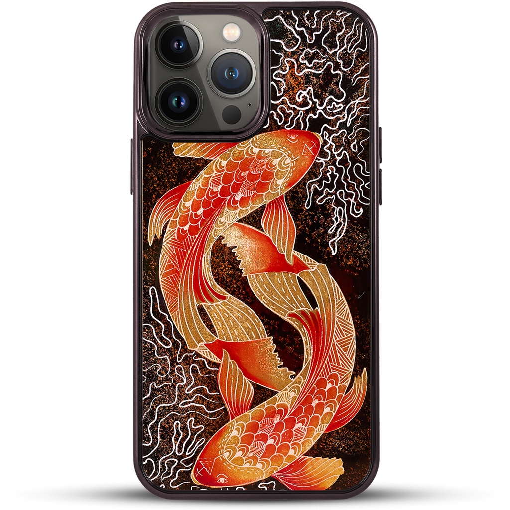 Ốp điện thoại cho iPhone 13 Pro / 13 Pro Max mẫu Song Ngư thương hiệu La Sonmai