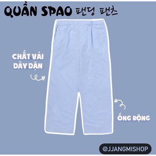 QUẦN SPAO NỮ ỐNG RỘNG LINEN SEMI- WIDE FIT BANDING PANTS SPTC724G04