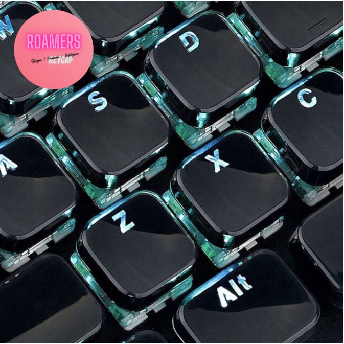 Bộ keycap Crystal Double Shot Phẳng ( 104 phímBộ Nút Phím Cho Bàn Phím Cơ )