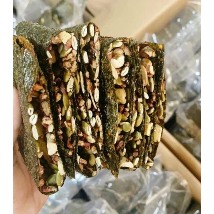 Bánh rong biển kẹp hạt dinh dưỡng 100gr/250gr/500gr