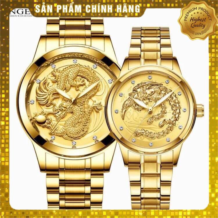 ĐỒNG HỒ ĐÔI NAM NỮ FNGEEN (RỒNG - PHƯỢNG) TẶNG KÈM HỘP VÀ PIN DỰ PHÒNG