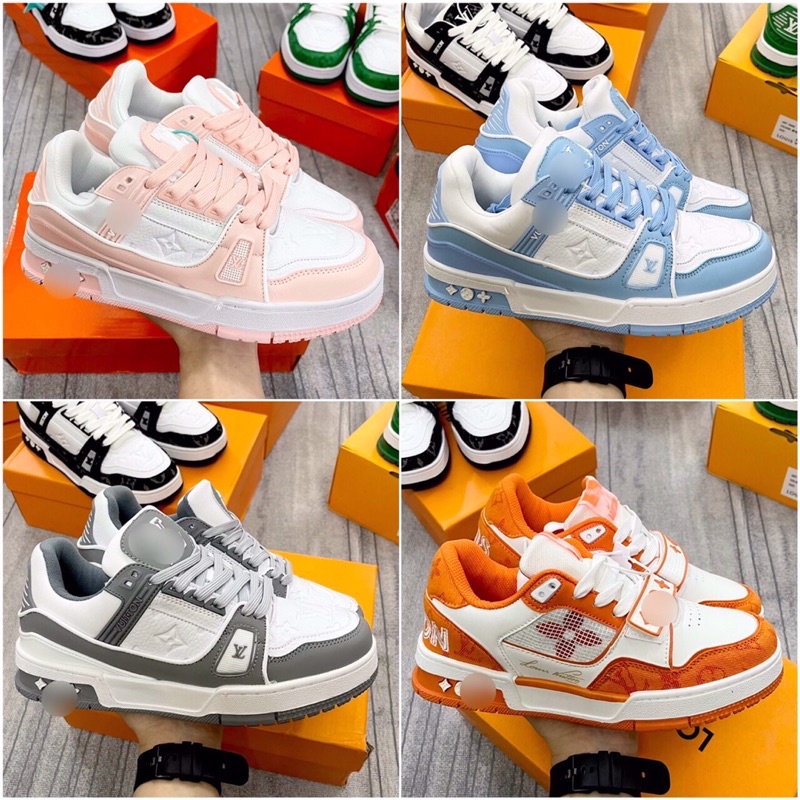 |GG Sneaker| Giày Sneaker LV Trainer Nhiều Màu BẢn Rep 11