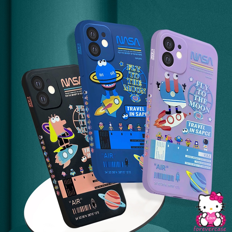 Ốp điện thoại TPU mềm in hình Nasa cho Iphone 13 Pro Max 11 12 Pro Max Xs Max X Xr Se 2020 7 8 6 6S Plus