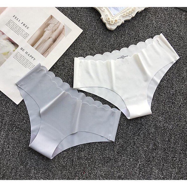 Combo 10 quần lót nữ su đúc không đường may cạp lượn sóng LYMIA QL33