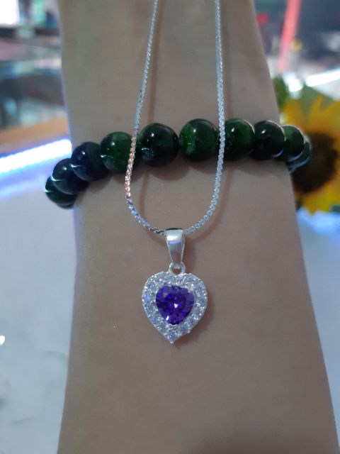 Dây chuyền bạc nữ mặt trái tim