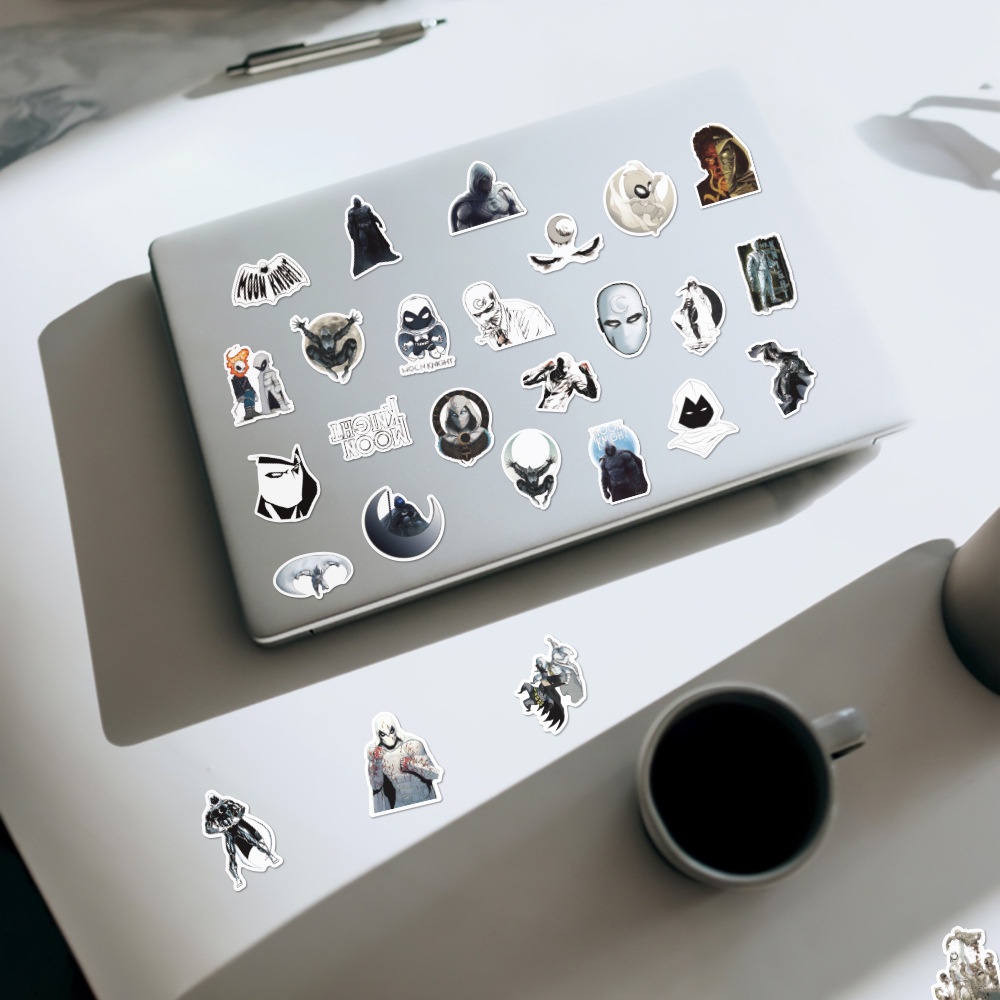 Bộ 50 Miếng Dán Hình Siêu Anh Hùng Mặt Trăng Chống Thấm Nước Trang Trí Laptop/Guitar/Guitar/Ván Trượt DIY Cho Trẻ Em