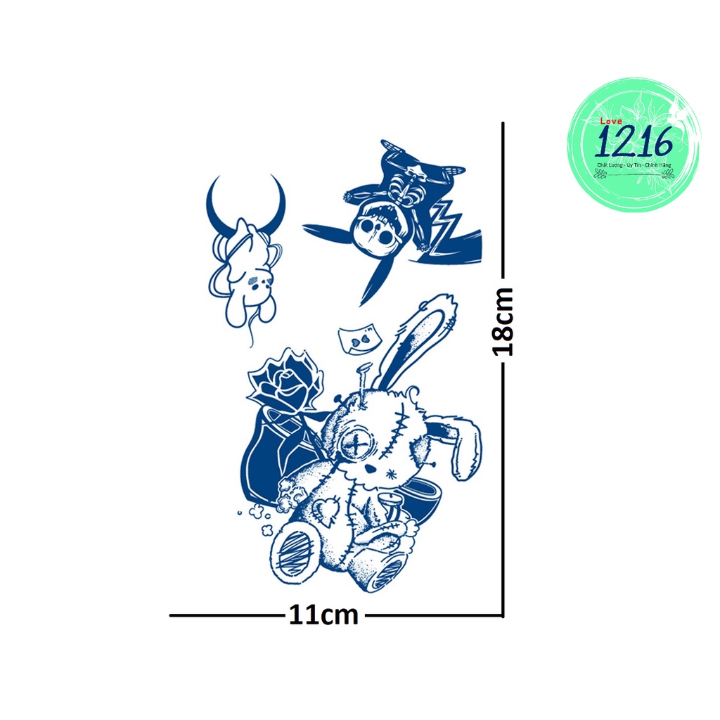 Hình Xăm Kéo Dài Đến 15 Ngày; Dán Chống Nước, Tạm Thời Mới
