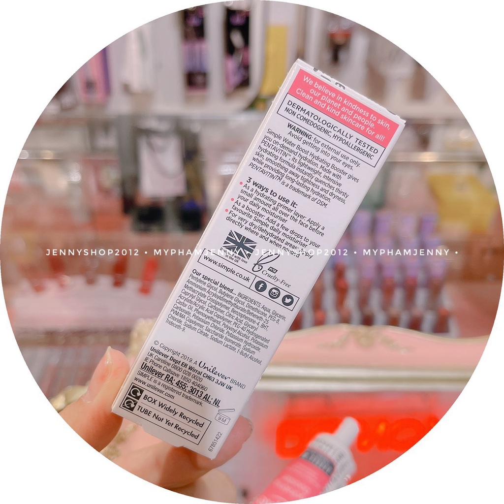 Gel Dưỡng Ẩm Simple Water Boost Hydrating Booster 25ml