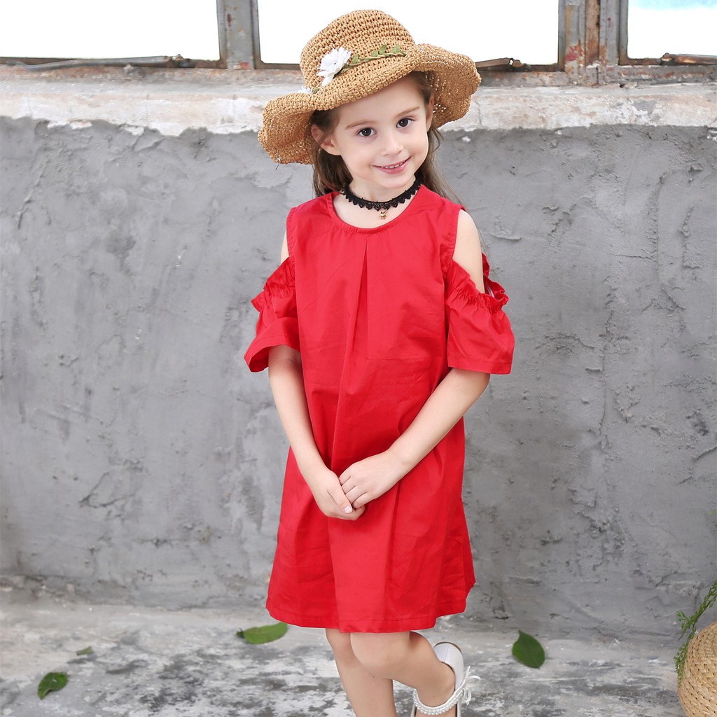 Đầm công chúa vải cotton cho bé 2-12 tuổi