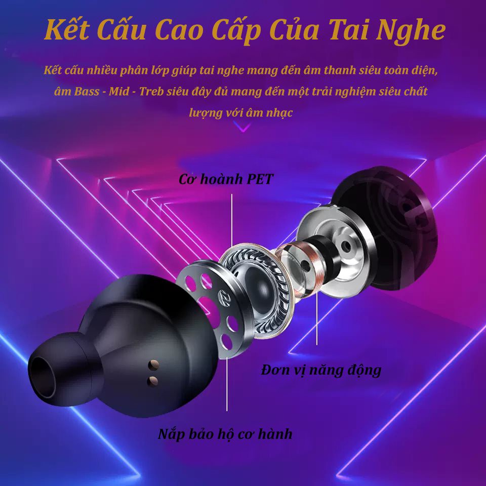 Tai Nghe Bluetooth Không Dây Kiêm Sạc Dự Phòng - Siêu Bass Wireless A6 Plus - Chống Nước Pin Khủng - Phiên Bản Nâng Cấp