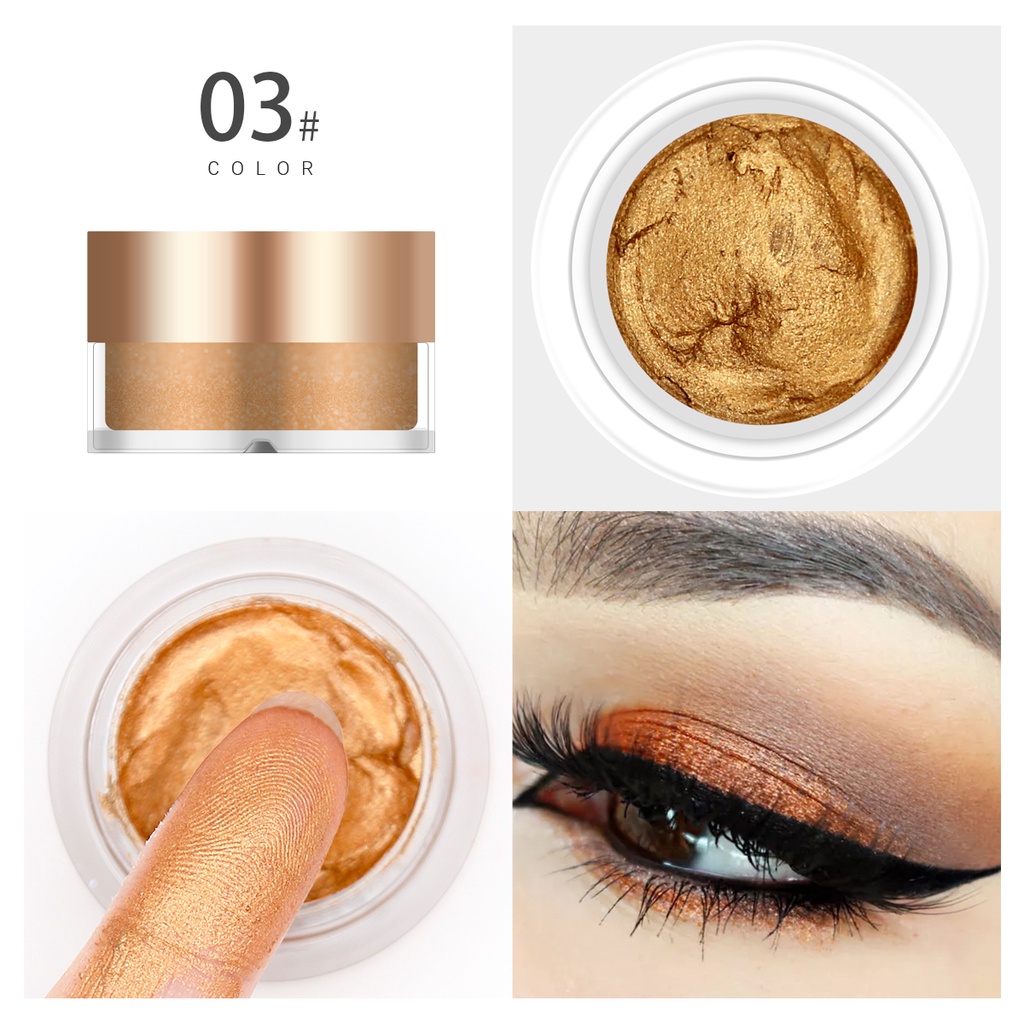 Derol Phấn Mắt Dạng Kem Có Nhũ Lấp Lánh Kháng Nước Lâu Trôi Và Chống Nhòe Phấn mắt đơn sắc