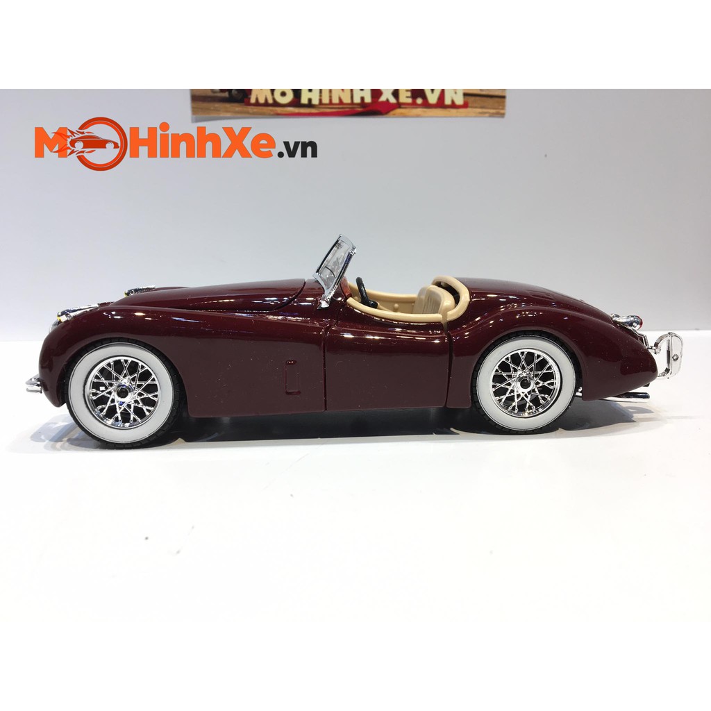 MÔ HÌNH XE 1951 JAGUAR XK 120 ROADSTER 1:24 BBURAGO