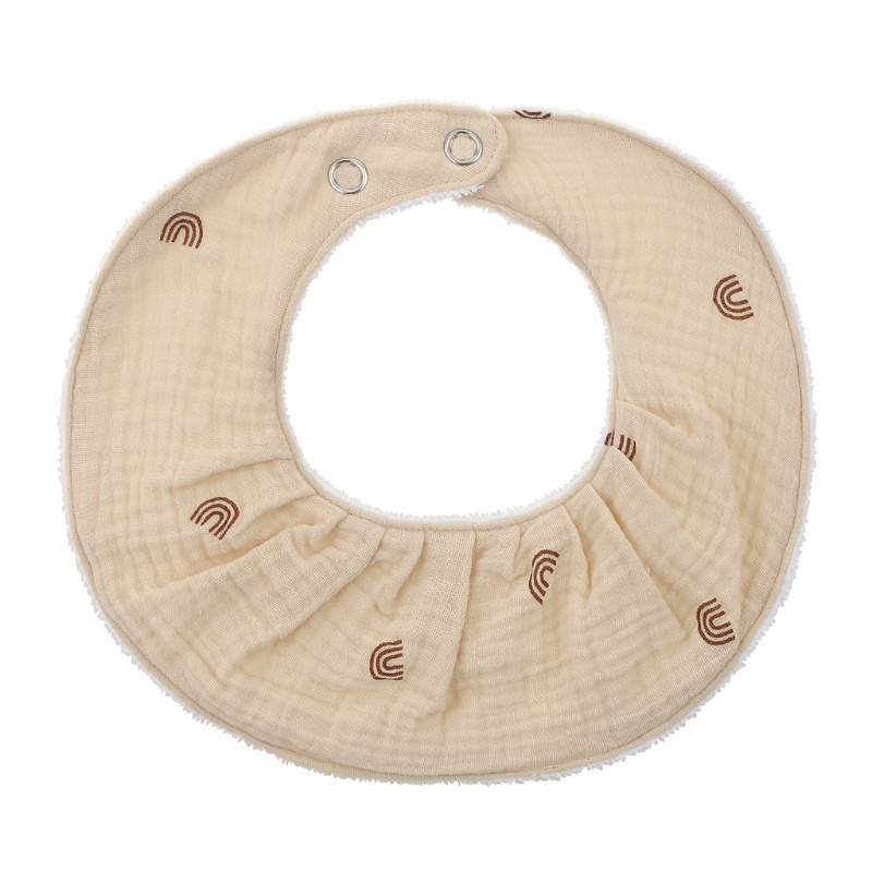 Khăn Yếm Vải Cotton Mềm Mại Thoáng Khí Dành Cho Bé