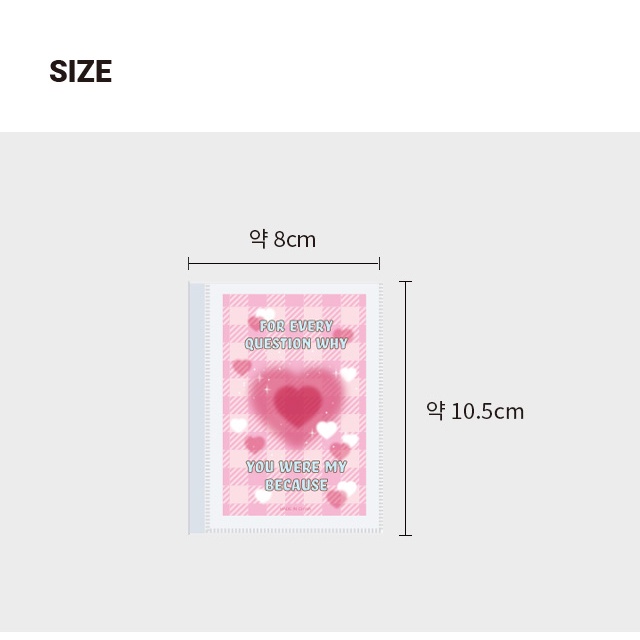 DAISO Collect Book Bộ sưu tập album ảnh 1P  màu đen/hồng dễ thương cho bé