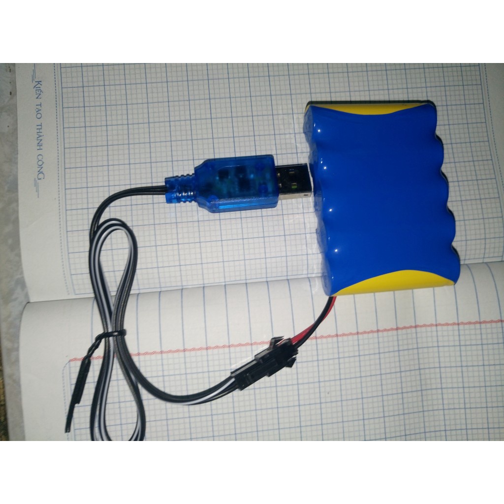 Bin 6v -1500mah cho xe điều kiển có thể sạc nhìu lần chân SW