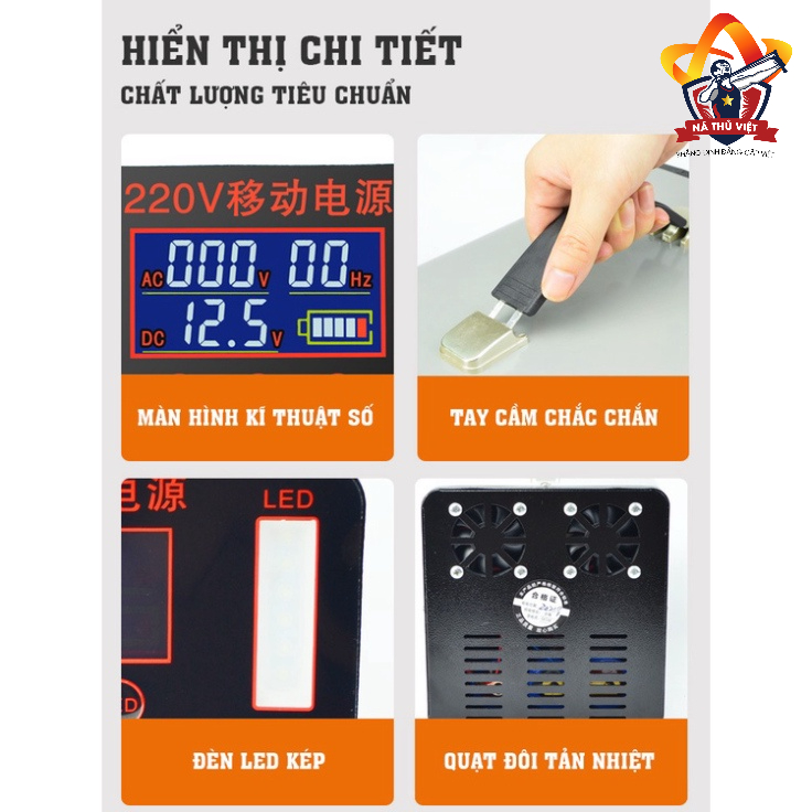 Trạm sạc dự phòng di động - nguồn điện di động du lịch dã ngoại 200.000-500.000 mAh sạc nhanh- nguồn ra 220V-DCP17