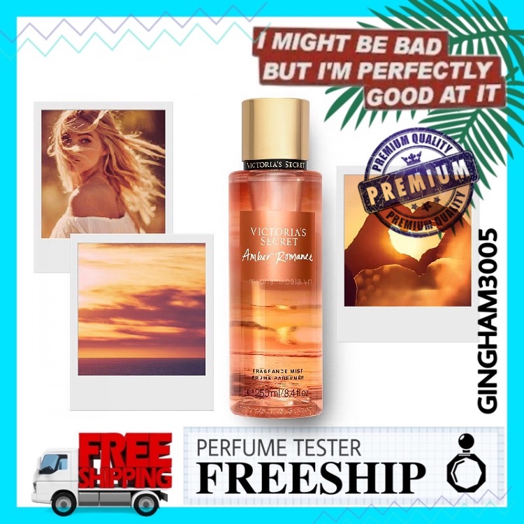 ✦GH✦ Xịt Thơm Body Victoria’s Secret Amber Romance 2021 (fullseal)