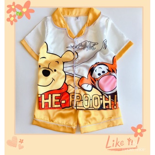 🐯 BỘ PIZAMA LỤA SATIN ĐÙI CHO BÉ GÁI 🐅