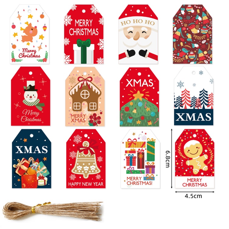 Set 48- 50 thiệp T08 trang trí noel giáng sinh