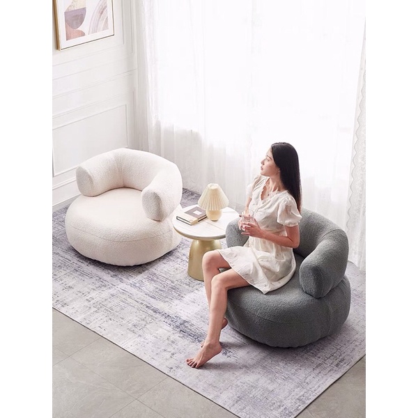 Ghế lười sofa huggy chair len cườu - Ghế thư giãn phon cách bắc âu
