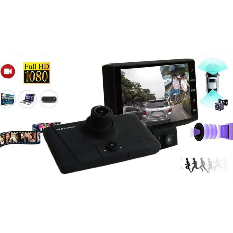 Camera Giám Sát Hành Trình Ô Tô 3 Mắt Trong 1 Full Hd 1080P | BigBuy360 - bigbuy360.vn