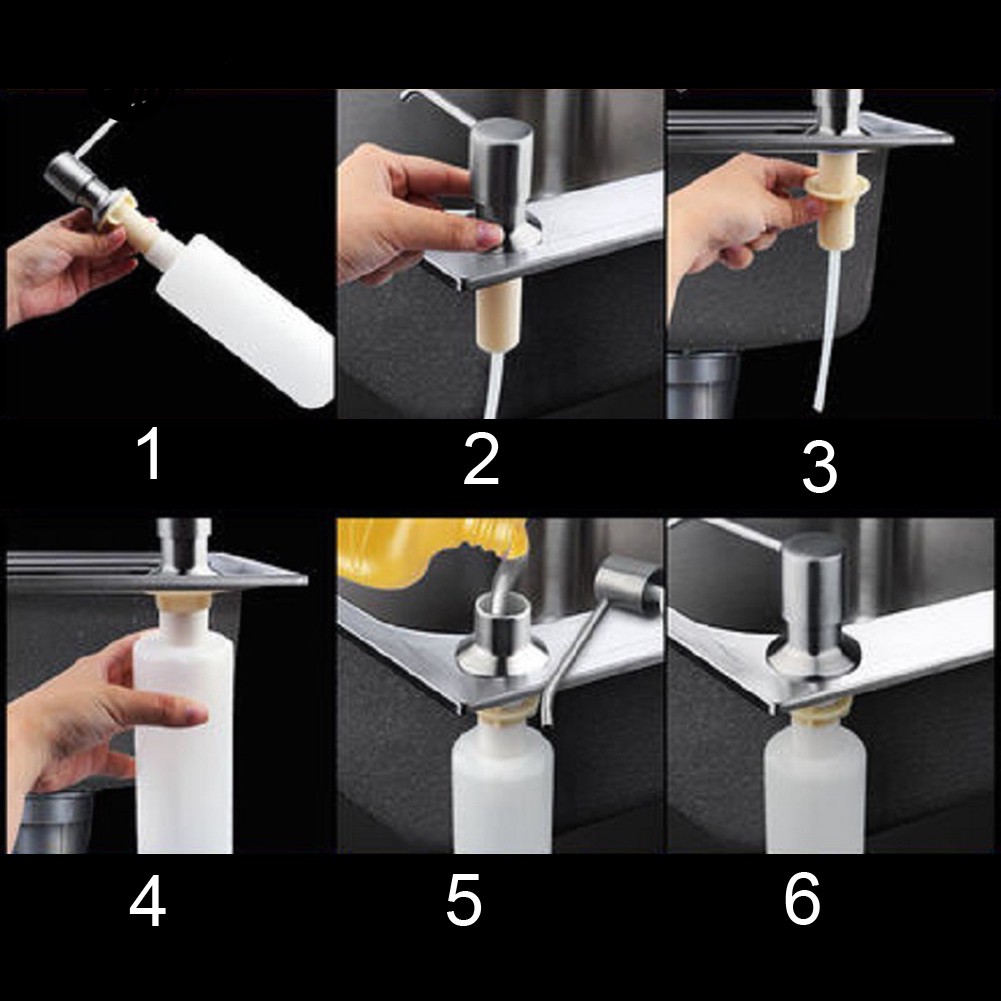 Chai nhựa đựng xà bông dạng lỏng gắn bồn rửa tiện dụng