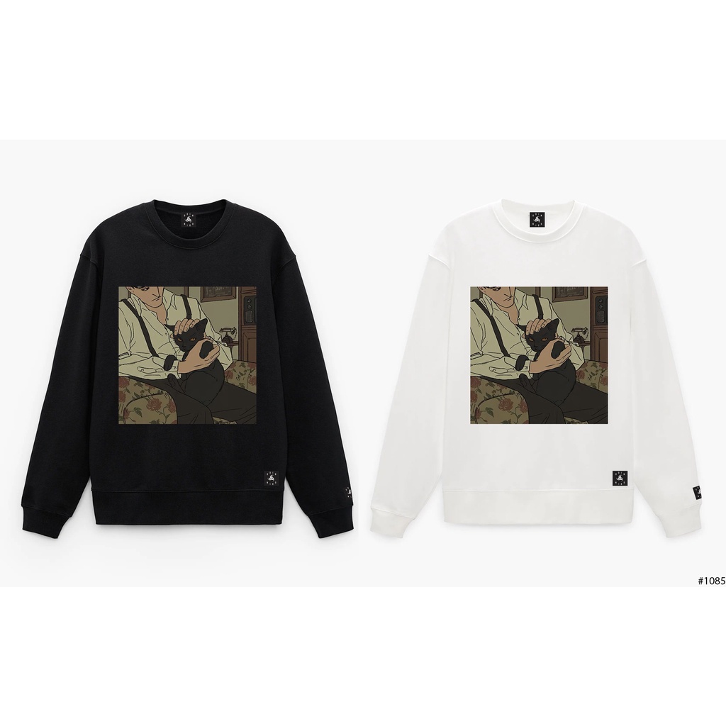 Áo Sweater Oversize The Man, áo nỉ dài tay Unisex ODIN CLOTHING