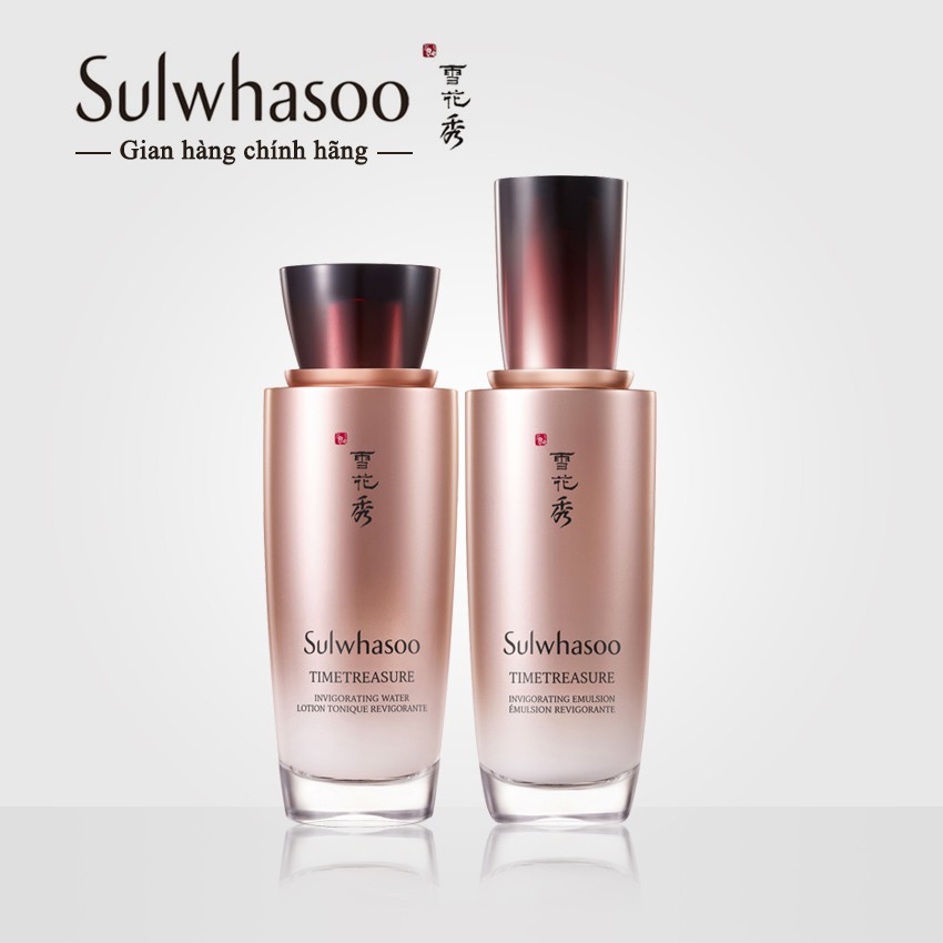 [ Có bill ] Bộ Chống Lão Hóa Thông Đỏ Sulwhasoo Timetreasure Skincare Set (2 Items) - Bộ Thông Đỏ Sulwhasoo