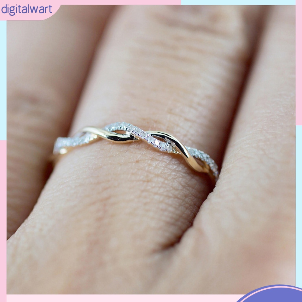 Nhẫn Đính Đá Kiểu Dáng Đơn Giản Thời Trang Cho Nữ