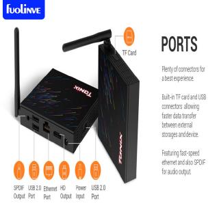 TV Box Tanix H3 chuyển đổi TV thành TV thông minh Android 9.0 hỗ trợ 4K