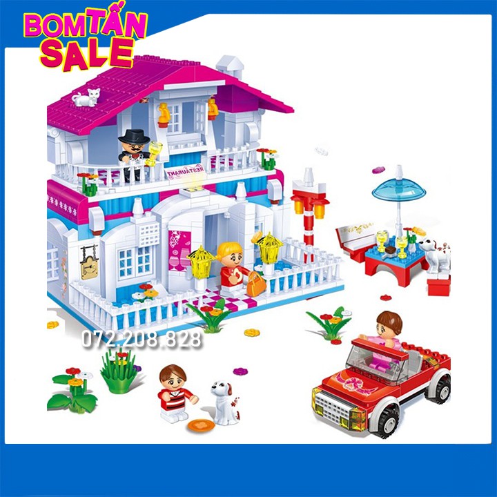 Lego Friends Ban Bao 6103 / 552 Mảnh ghép 🍀 Bộ Lego Xếp Hình Nhà Hàng Ban Bao