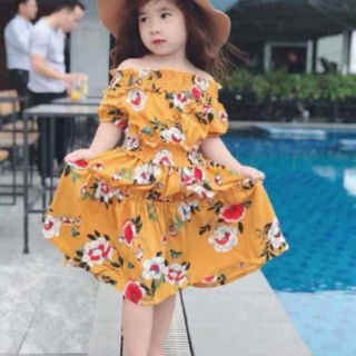 Compo váy body cùng vs maxi trễ vai