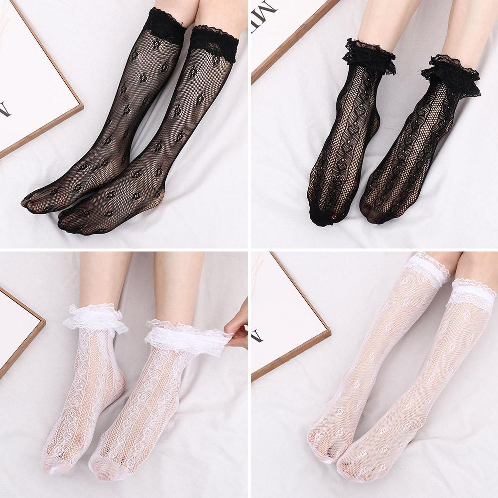 Osier1 Đôi Vớ Dài Đến Đầu Gối Phối Ren Hoa Hóa Trang Người Hầu Chất Lượng Cao