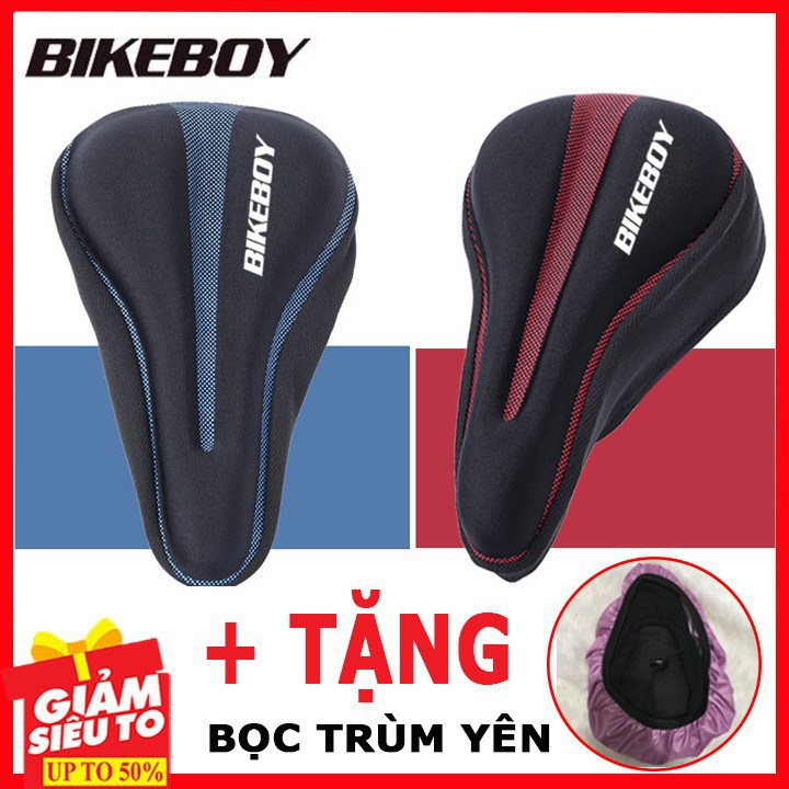 Bọc Yên Xe Đạp Thể Thao BikeBoy Xịn, Yên Xe Đạp Bọc Yên Xe Đạp Êm Mông Thoáng Khí Tặng Kèm Vỏ Bọc Chống Nước