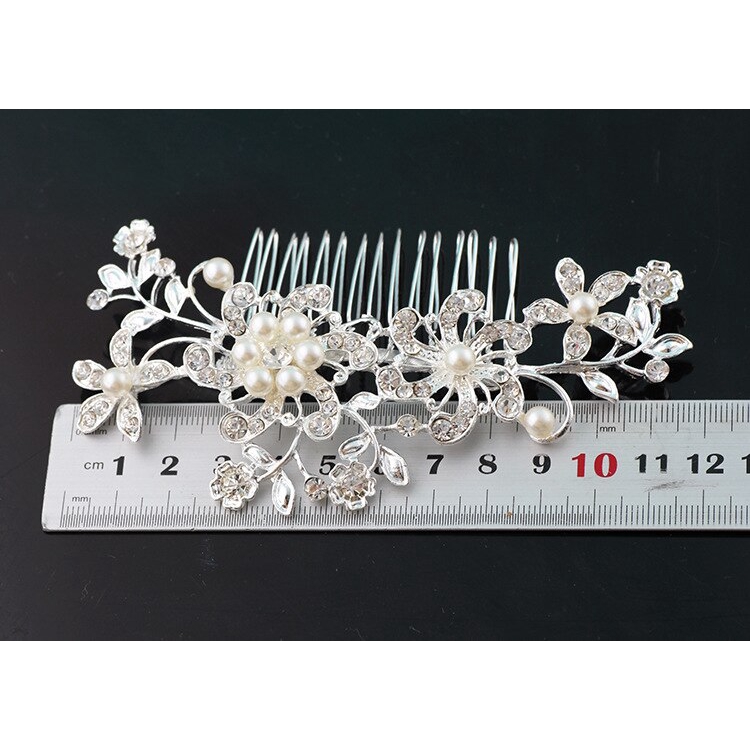 Kẹp tóc hoa đính đá pha lê thời trang thanh lịch dành cho nữ