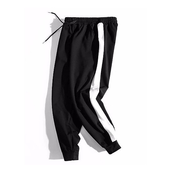 Quần jogger đen 1 sọc trắng Saigonese cực chất unisex nam nữ