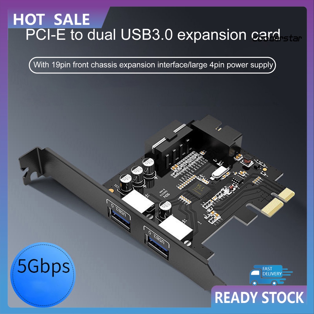 Thẻ Mở Rộng Pvu3-2O2I Usb 3.0 20pin Pci-E Cho Windows Xp / Vista / 7 / 8 / 8.1 / 10