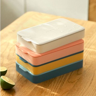 [Có nắp] Khay khuôn làm đá silicon