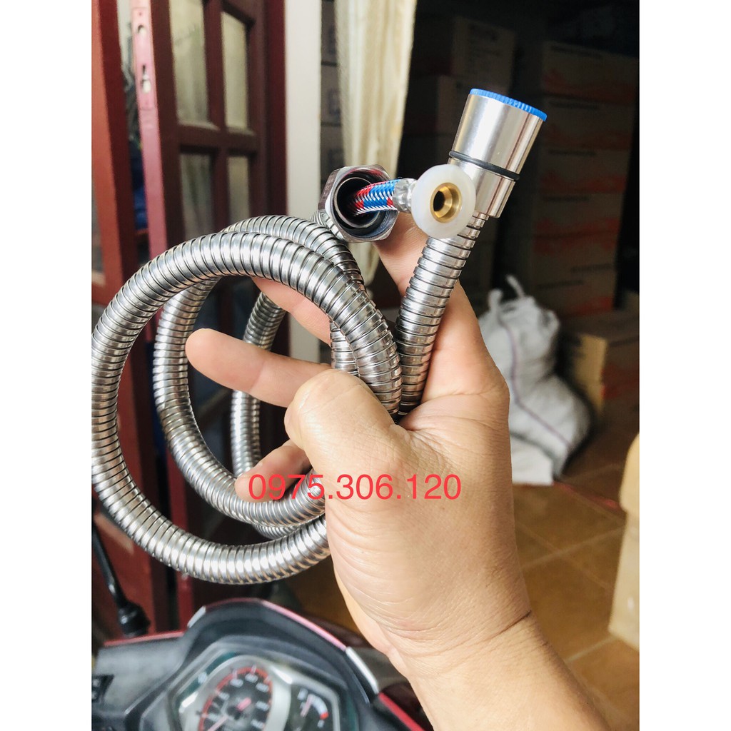 {dây bố 3 lớp} Dây sen tắm bố 3 lớp là những sợi inox nhỏ kết thành dây, không bị đứt đặc biệt dành cho nhà nước mạnh