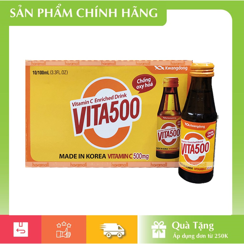 [HÀNG CHÍNH HÃNG] Thùng Nước Tăng Lực Vita500 10 Chai