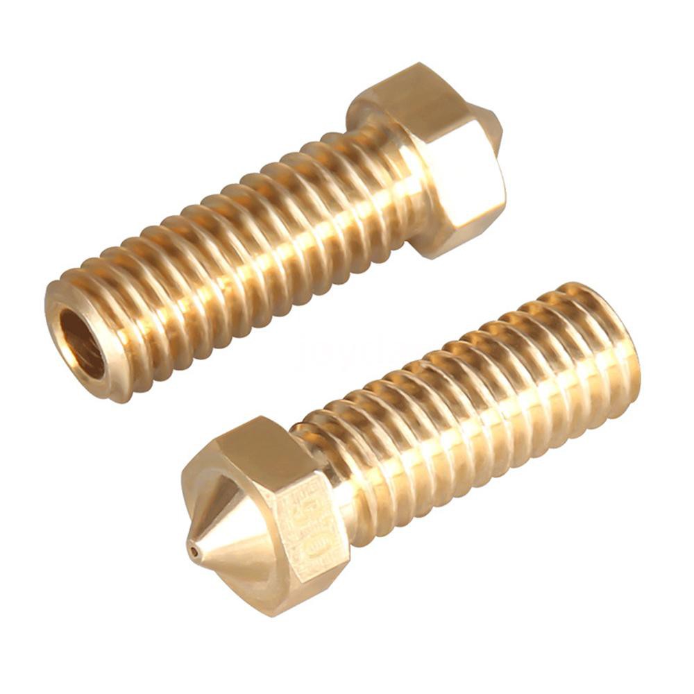 5pcs Volcano Nozzle M6 1.75mm Extruder Stainless Steel/Brass Nozzle 0.2/0.3/0.4/0.5/0.6mm for 3D Printer Head